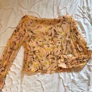 Anthropologie Floral Blouse
